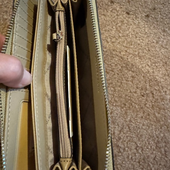 Michael Kors Tan Croc-Embossed Wristlet - Picture 3 of 3